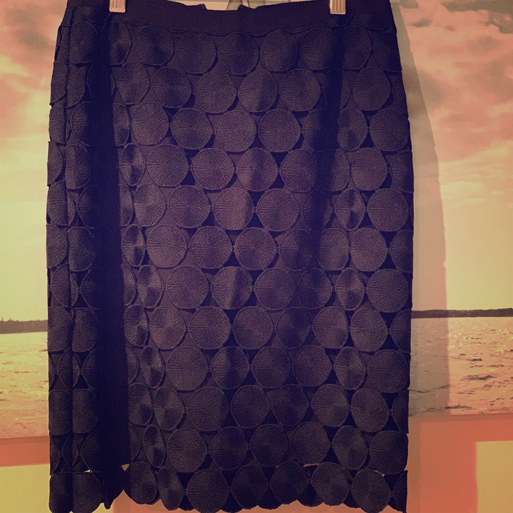 Ann Taylor lace lined skirt